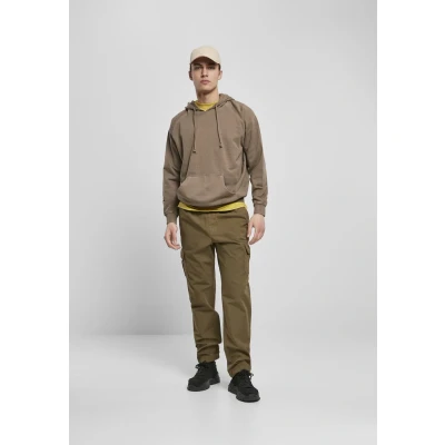 Afbeelding van Urban Classics Overdyed Hoody Hoodie, Heren, Maat: Small, Darkkhaki