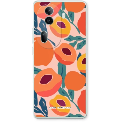 Afbeelding van Case Company® hoesje geschikt voor Oppo Reno 11 Pro Perzik Soft Cover Telefoonhoesje Bescherming aan alle Kanten en Schermrand
