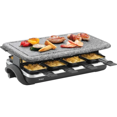 Afbeelding van Trisa Hot Stone Gourmetstel 8 pannen, Anti aanbaklaag Zwart