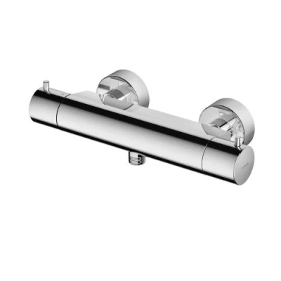 Afbeelding van HotBath Cobber Thermostatische Douchemengkraan met 1/2&quot; onderaansluiting Chroom B008CR