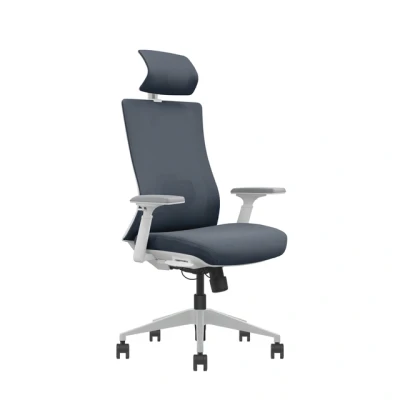 Afbeelding van Euroseats Ergonomische Bureaustoel Inclusief Hoofdsteun Donkergrijs