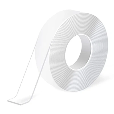 Afbeelding van Art3d 3 meter dubbelzijdig plakband, duurzaam, niet krasbestendig, afneembaar, herbruikbaar, wasbaar, multifunctionele band voor tapijt/fotolijsten/ambachtelijke wandmontage, 1 rol (300 cm x 2,5
