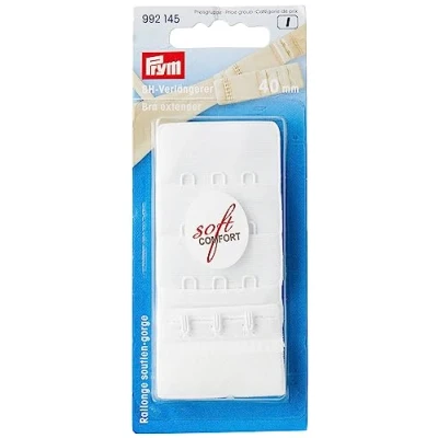 Afbeelding van Prym BH verlengstuk 40 mm 3 haakjes Wit