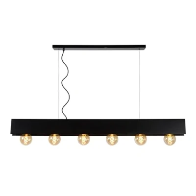 Afbeelding van Lucide SURTUS Hanglamp 6xE27 Zwart