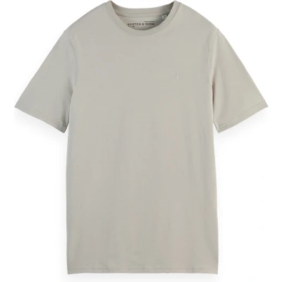 Afbeelding van Scotch &amp; Soda Seasonal CORE Regular FIT LOGO Tshirt basic, Heren, Maat: Small, Highway grey