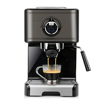 Afbeelding van Express Handleiding Koffiemachine Black &amp; Decker ES9200010B 1,2 L Zwart Zilverk