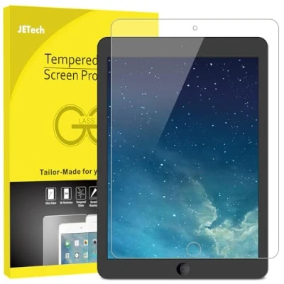 Afbeelding van JETech Gehard glas voor iPad (9,7 inch, model 2018/2017, 6e / 5e generatie), Air 1, 2 en Pro 9,7 displaybeschermfolie, 1 stuk