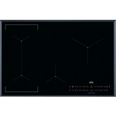 Afbeelding van AEG Iae84421fb Kookplaat Inductiekookplaat, 80cm, Sensecook Boil, 4 Zones, Brugfunctie Links, Direktouch, H²h, Facetrand
