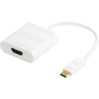 Afbeelding van Deltaco USBC HDMI USB C naar Adapter 4K UltraHD Wit
