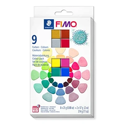 Image de STAEDTLER Mixing mica 8013 C10 1 Lot de 8 demi blocs, 2 blocs standard et prospectus mélange couleurs