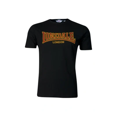 Afbeelding van Lonsdale Schmale Passform Classic Tshirt print, Heren, Maat: Small, Black