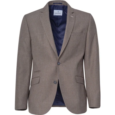 Afbeelding van The Blueprint Premium Colbert Heren Beige Uni