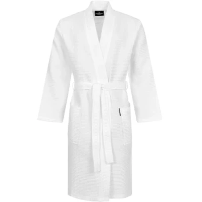 Afbeelding van Morgenstern Lichte ochtendjas voor heren, 100% katoen, Wit