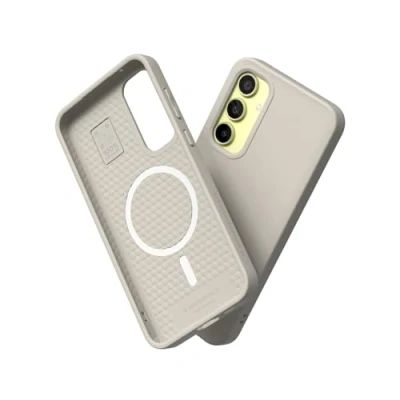 Afbeelding van RHINOSHIELD Hoesje compatibel met [Galaxy A55] SolidSuit Magsafe dunne hoes schokabsorberende technologie en premium matte afwerking schelpbeige