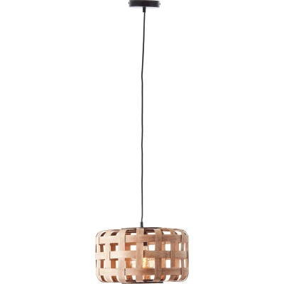 Afbeelding van Brilliant Woodline Hanglamp E27 max 1x60W Natuur/Zwart