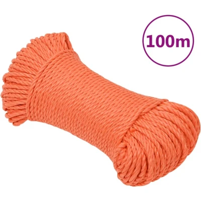 Afbeelding van Werktouw 8 mm 100 m polypropeen oranje