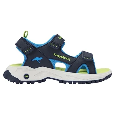 Afbeelding van Kangaroos KAS TURE Unisex Outdoorsandalen voor kinderen, Maat: 36, Dark navy/lime Pu