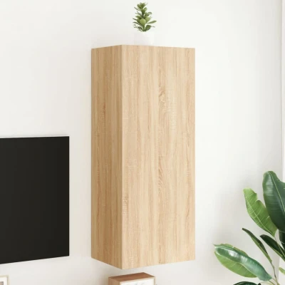 Afbeelding van Tv wandmeubel 40,5x30x102 cm bewerkt hout sonoma eikenkleurig