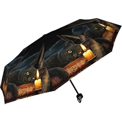Afbeelding van Nemesis Now Witching Hour Lisa Parker Paraplu, 24 cm, kunststof, metaal, pongee, 190T, zwart