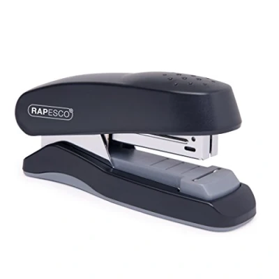 Afbeelding van Rapesco 1064 Flat Clinch Halfband nietmachine, capaciteit voor 25 vellen, zwart