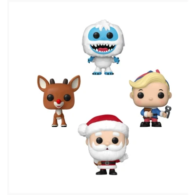 Afbeelding van Rudolph the Red Nosed Reindeer Pocket POP! Vinyl Figure 4 Pack Tree Holiday cm Kerst