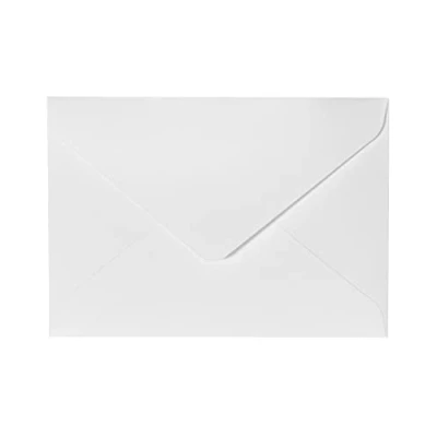 Afbeelding van Noa Home Deco 100 enveloppen, C6 formaat, 11,4 x 16,2 cm, 130 g/m², voor wenskaarten, uitnodigingen, verjaardagskaarten, natte sluiting, puntige flap, zuiver wit 1