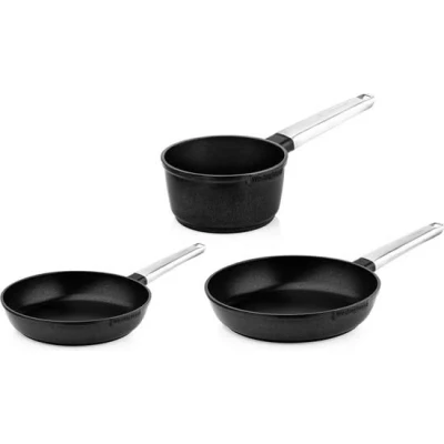 Afbeelding van Westinghouse Pannenset Performance (Koekenpan ø 24 en 28 cm + Steelpan 18 cm) Zwart Inductie alle andere warmtebronnen