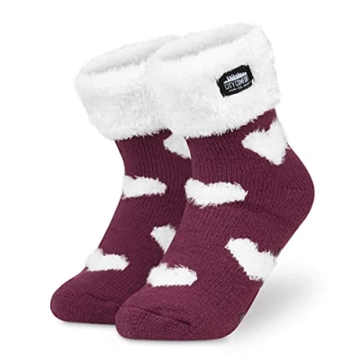 Afbeelding van CityComfort Damessokken, fantasie, antislip, voor dames, winter