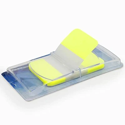 Afbeelding van Verplaatsbare gelamineerde bladwijzers, 40 vellen, 45 x 25 mm (geel)