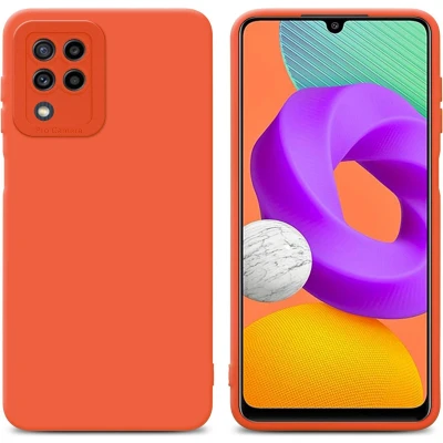 Afbeelding van Cadorabo Hoesje geschikt voor Samsung Galaxy M22 / M32 4G in Fluid ORANJE Beschermhoes gemaakt van flexibel TPU silicone Cover Case