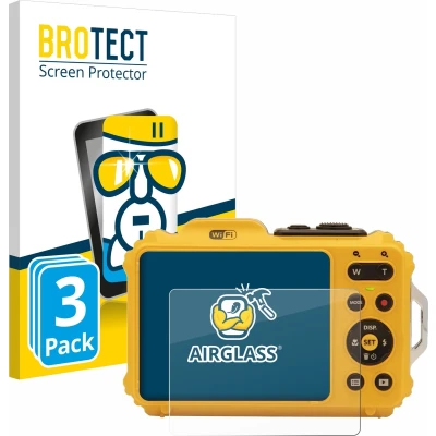 Afbeelding van BROTECT Screenprotector voor Kodak Pixpro WPZ2 Folie Beschermfolie Beschermglas transparant (3 Stuks)