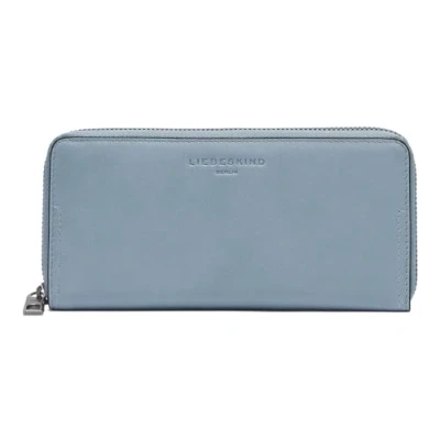 Afbeelding van LIEBESKIND BERLIN Leren Portemonnee Sky Sheep Natural Gigi Wallet Blue Heaven Blauw