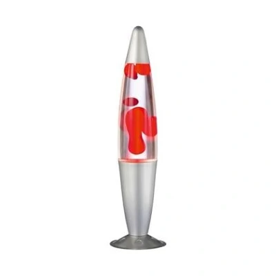 Afbeelding van Reality Leuchten Lavalamp Zilver Rood 40cm
