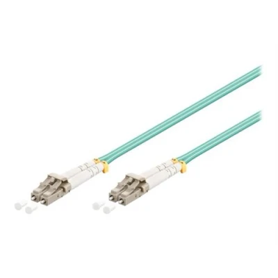 Image de goobay Câble réseau LC multi mode (M) pour 0.5 m fibre optique 50 / 125 microns OM3 sans halogène turquoise