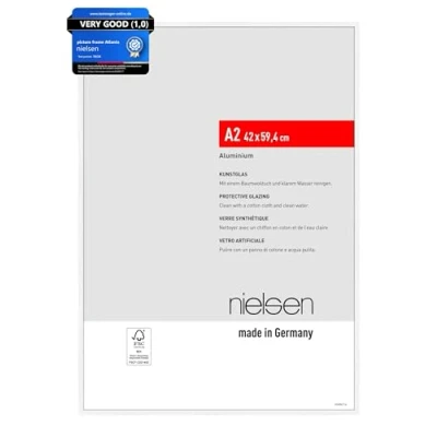 Afbeelding van nielsen Atlanta Aluminium lijst, 42 x 59,4 cm (A2), mat wit