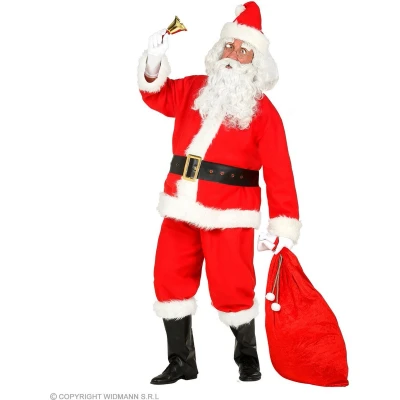 Afbeelding van Widmann Kerst &amp; Oud Nieuw Kostuum Net Echte Vriendelijke Kerstman Rood Large / XL Verkleedkleding