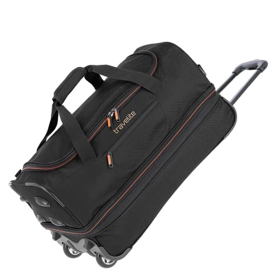 Afbeelding van Travelite Basics Wheeled Duffle 55 Expandable black Handbagage koffer Trolley