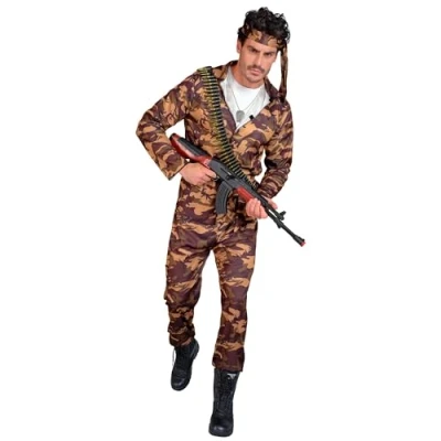 Afbeelding van Widmann Soldatenkostuum, camouflagepatroon, uniform, Duits leger, militair
