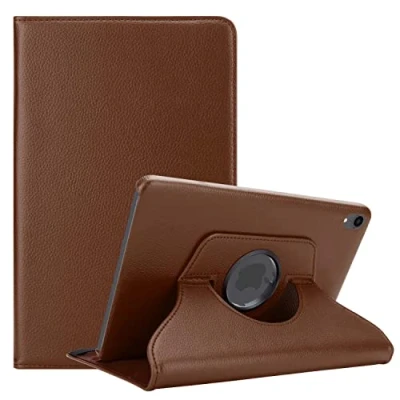 Afbeelding van Cadorabo beschermhoes voor tablet met Apple iPad Mini 6 (8,3 inch) in paddenstoelbruin boekstijl zonder auto wake up horizontale standaard en elastische band