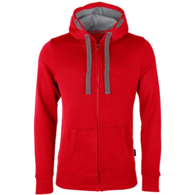 Afbeelding van Men&#039;s Hooded Jacket met ritssluiting Red S