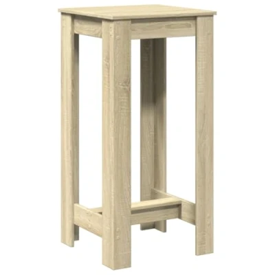 Image de vidaXL Table de bar chêne sonoma 51x50x103,5 cm bois d&#039;ingénierie