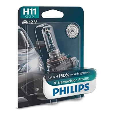 Image de Philips automotive lighting X tremeVision Pro150 H11 lampe pour éclairage avant +150%, blister de 1 Blanc