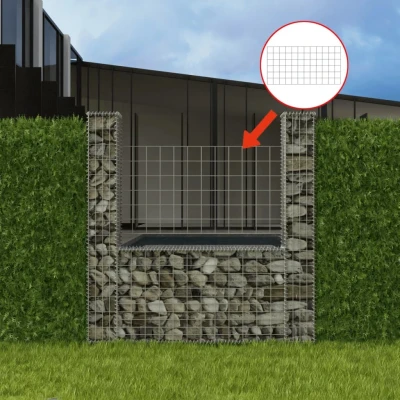 Afbeelding van Gabion mand U vormig 160x20x150 cm staal