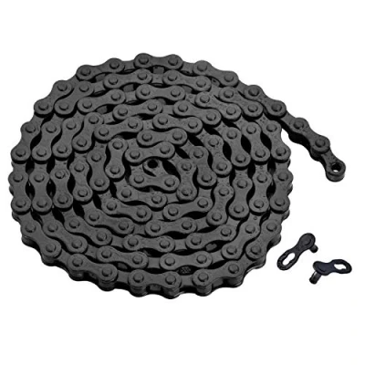 Afbeelding van zonkie Fietsketting met enkele snelheid (zwart, 1/2&quot; x 1/8&quot; 116 schakels)