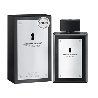 Afbeelding van Antonio Banderas Perfumes The Secret Eau de Toilette for Men Langdurig Elegant, Dynamic and Mannelijke Fragantie Fruity Leather Notes Ideaal voor Dagkleding 200 ml