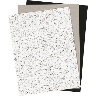 Afbeelding van Faux Leather Papier Divers, 3 Vellen