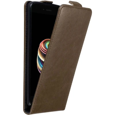 Afbeelding van Cadorabo Hoesje geschikt voor Xiaomi Mi A1 / 5X in KOFFIE BRUIN Beschermhoes flip design Case Cover met magnetische sluiting