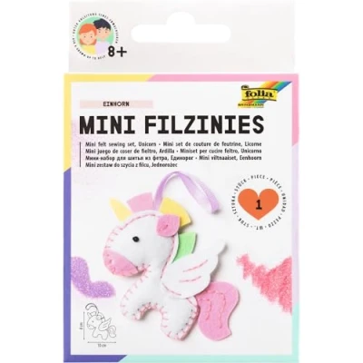 Afbeelding van folia 52910 viltnaaiset voor kinderen mini viltlijn, Pegasus hanger, 15 delig het maken van een zelfgenaaide hanger