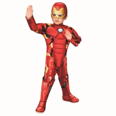 Afbeelding van Rubies Officieel Marvel Avengers Iron Man Deluxe kostuum voor kinderen van 2 tot 3 jaar (702035), wereldboekendag, Halloween, Halloween