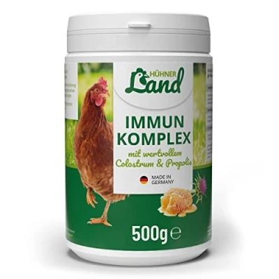 Afbeelding van HÜHNER Land Immuun Complex Ondersteunt het immuunsysteem Voor Kippen (500g)